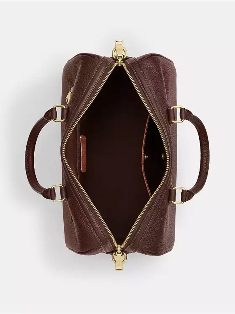 Coach Large Rowan Satchel Bag in Maple NWT - Picture 8 of 12